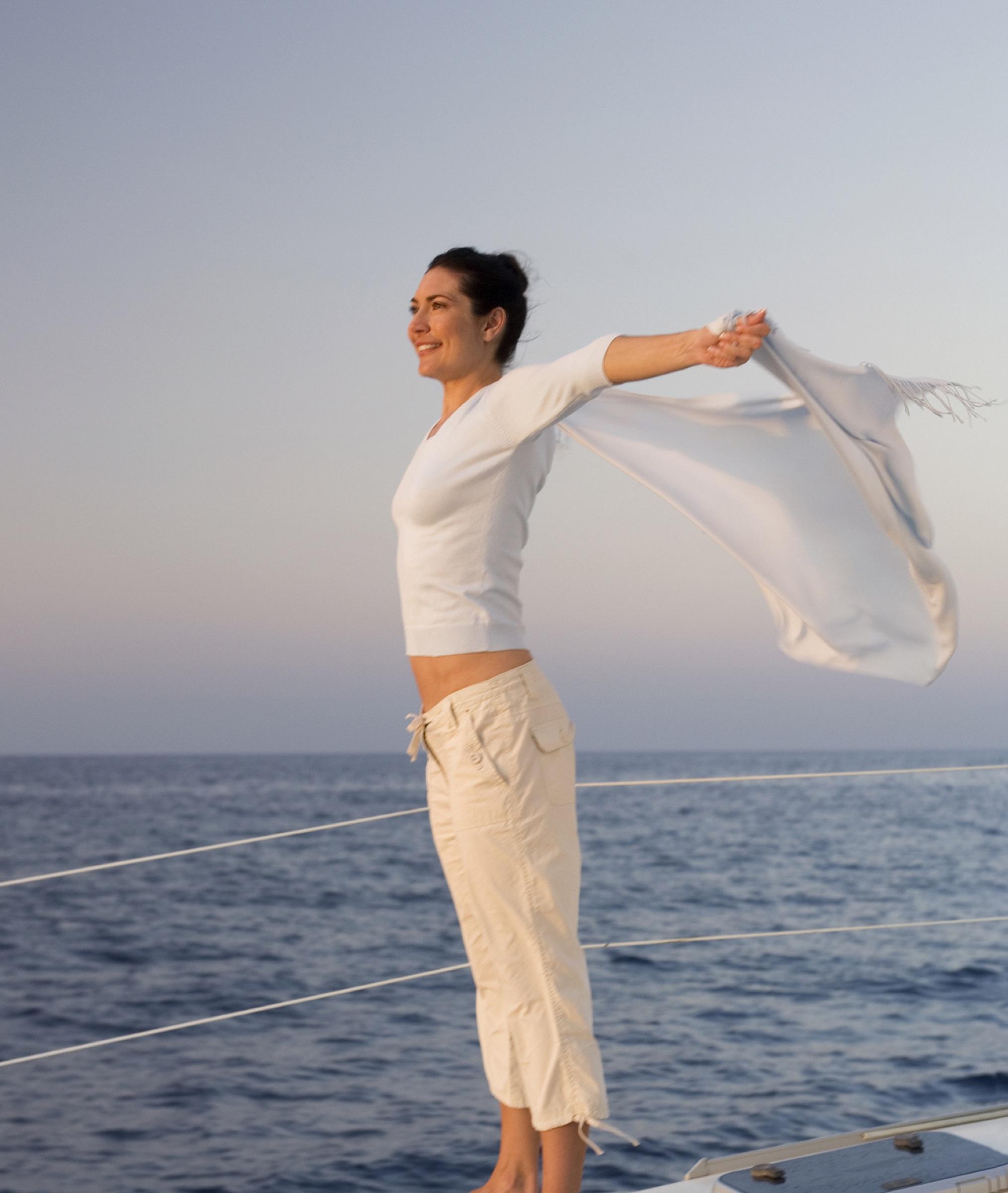 Morning Yoga at Sea